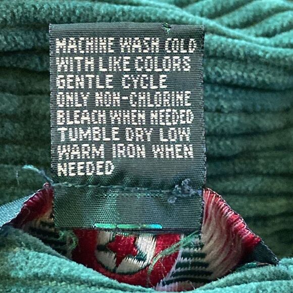 American Outpost 💯 Cotton Green Corduroy Jacket Size L - Picture 4 of 7